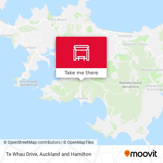 Te Whau Drive map