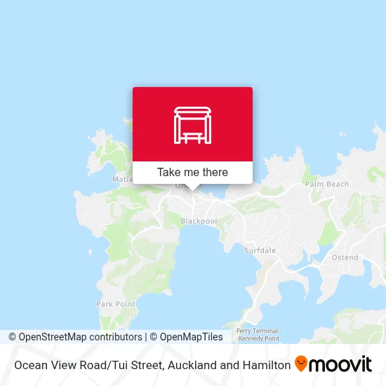 Ocean View Road/Tui Street map
