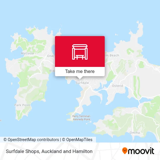Surfdale Shops map