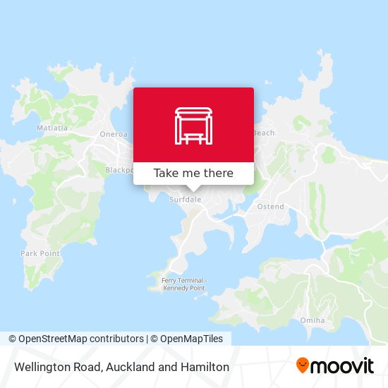 Wellington Road map