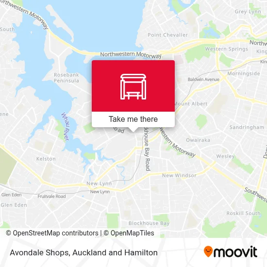 Avondale Shops map
