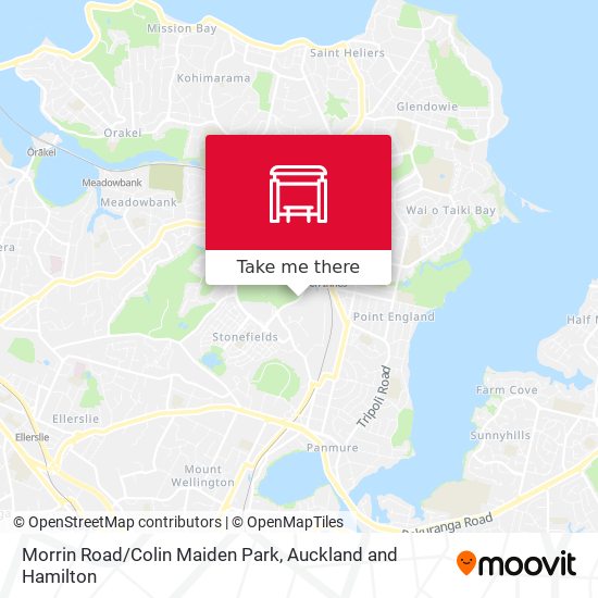 Morrin Road/Colin Maiden Park map