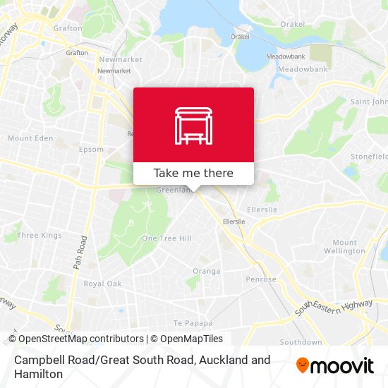 Campbell Road/Great South Road map