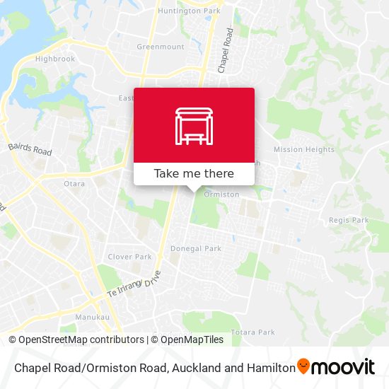 Chapel Road/Ormiston Road map