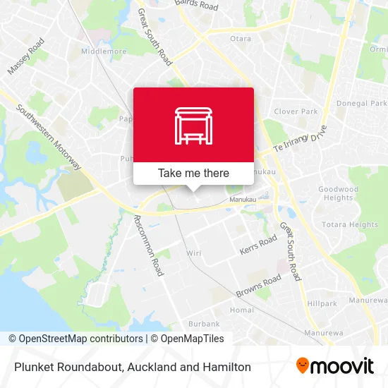 Plunket Roundabout map