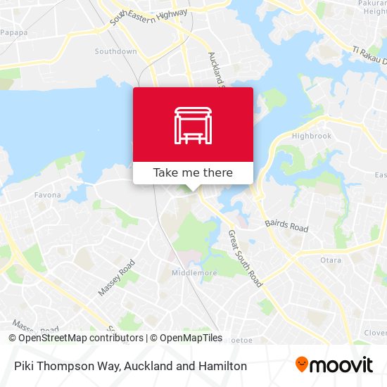 Piki Thompson Way map