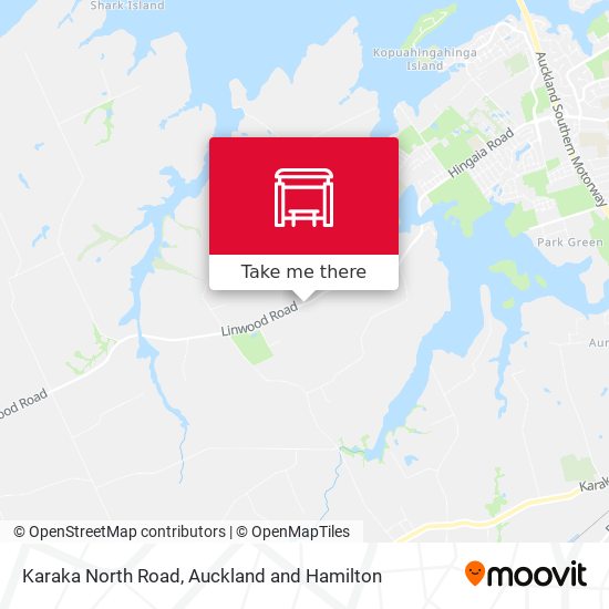 Karaka North Road map