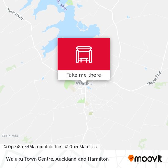 Waiuku Town Centre map