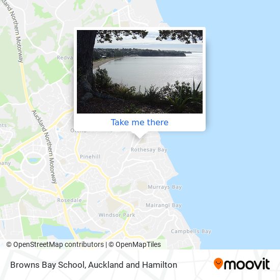 Browns Bay School map