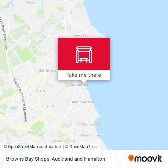 Browns Bay Shops map