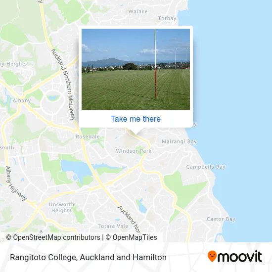 Rangitoto College map