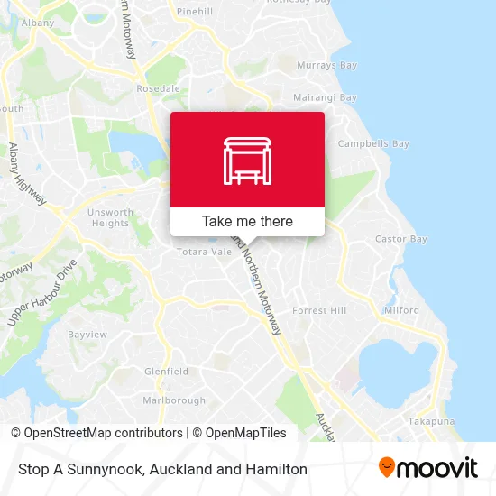 Stop A Sunnynook map