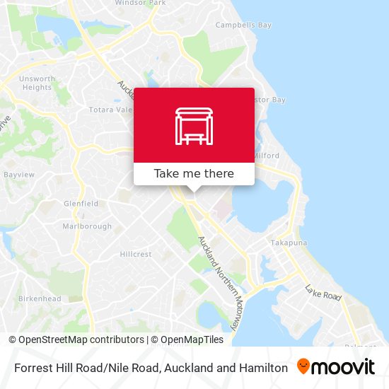 Forrest Hill Road/Nile Road map