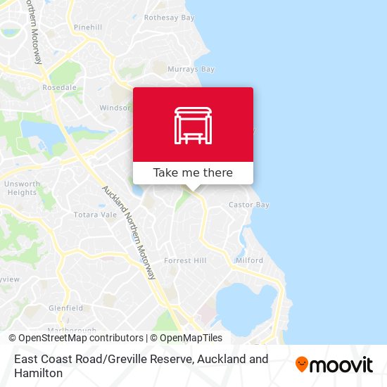 East Coast Road / Greville Reserve map