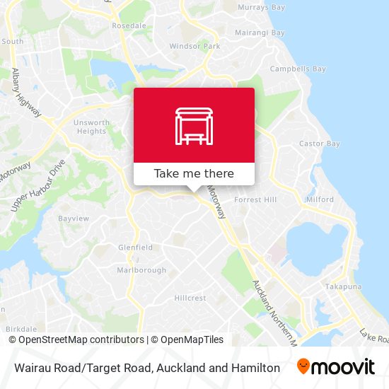 Wairau Road/Target Road map