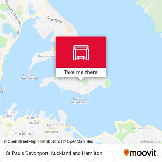 St Pauls Devonport map