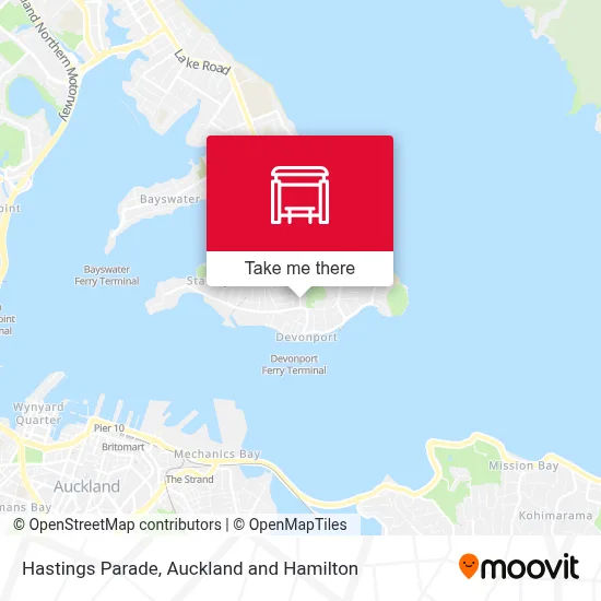 Hastings Parade map