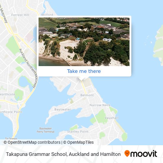 Takapuna Grammar School map