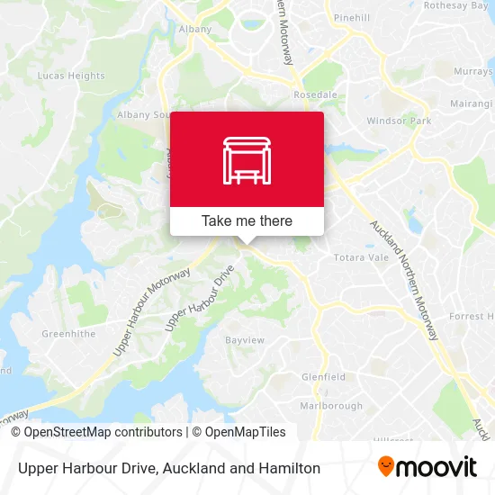 Upper Harbour Drive map