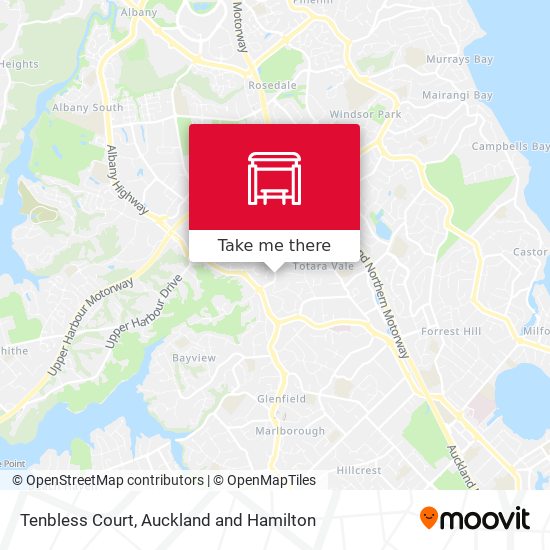 Tenbless Court map