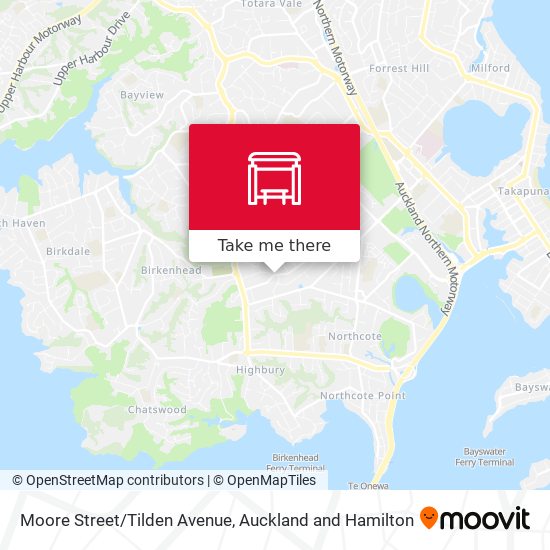 Moore Street/Tilden Avenue map