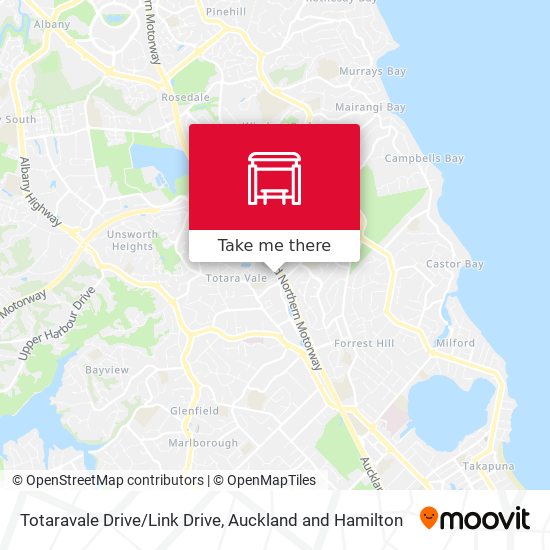 Totaravale Drive/Link Drive map