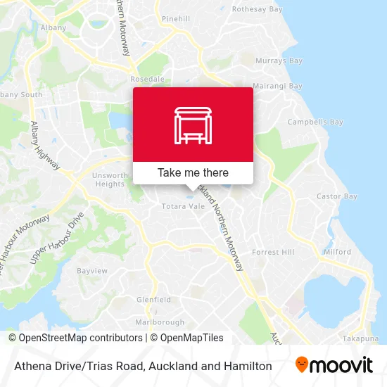 Athena Drive/Trias Road map