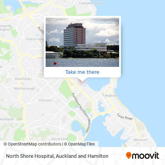North Shore Hospital map