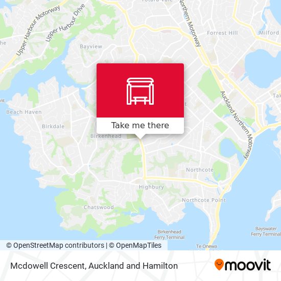 Mcdowell Crescent map
