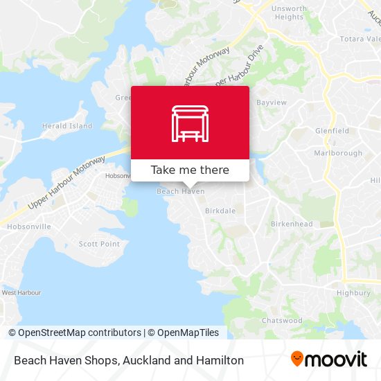 Beach Haven Shops map