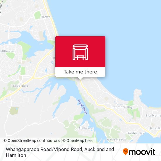 Whangaparaoa Road/Vipond Road地图