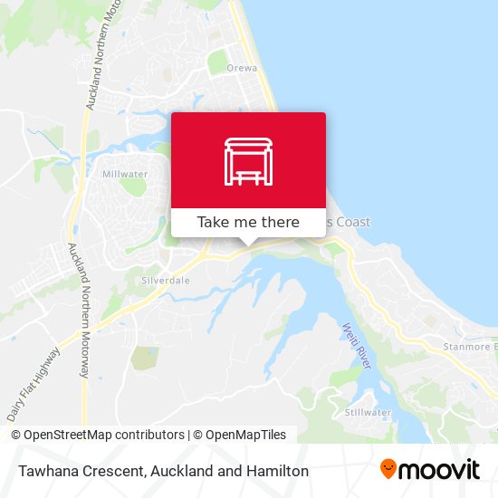 Tawhana Crescent map