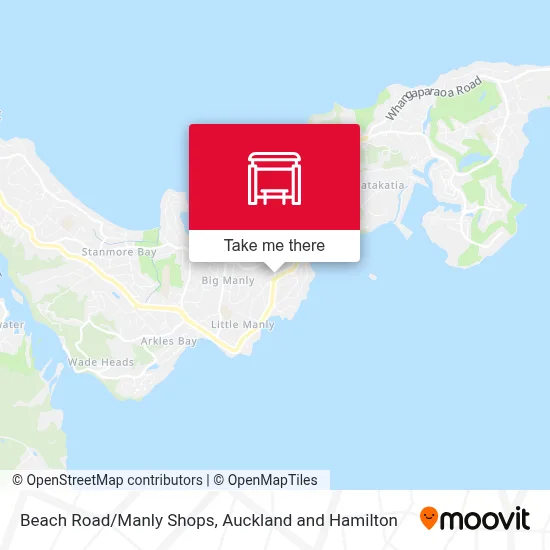 Beach Road/Manly Shops map