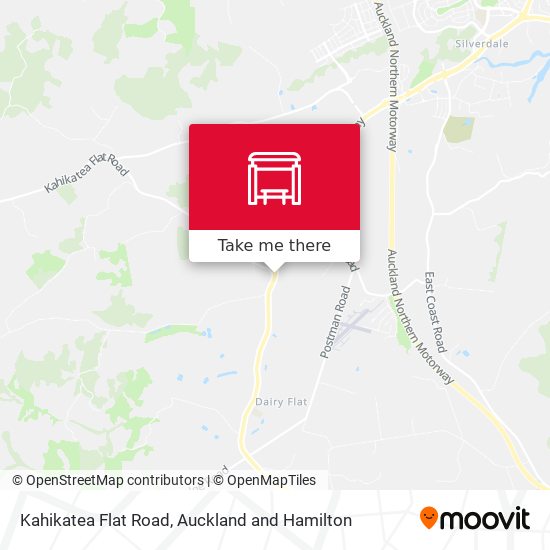 Kahikatea Flat Road map