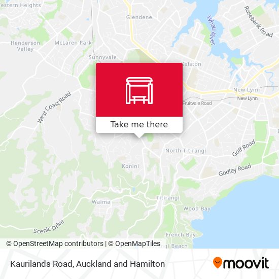 Kaurilands Road map