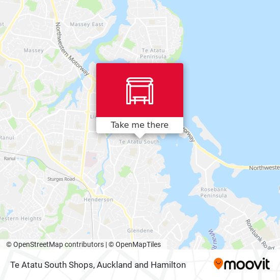 Te Atatu South Shops map
