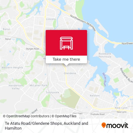 Te Atatu Road/Glendene Shops map