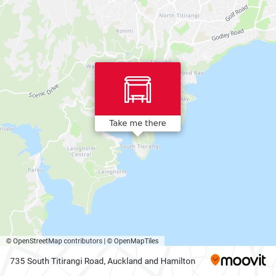 735 South Titirangi Road map