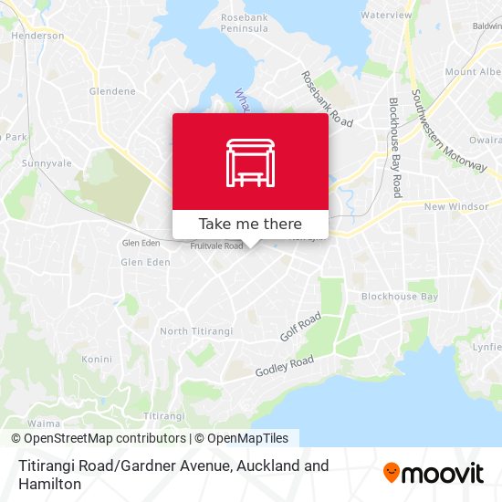 Titirangi Road/Gardner Avenue地图