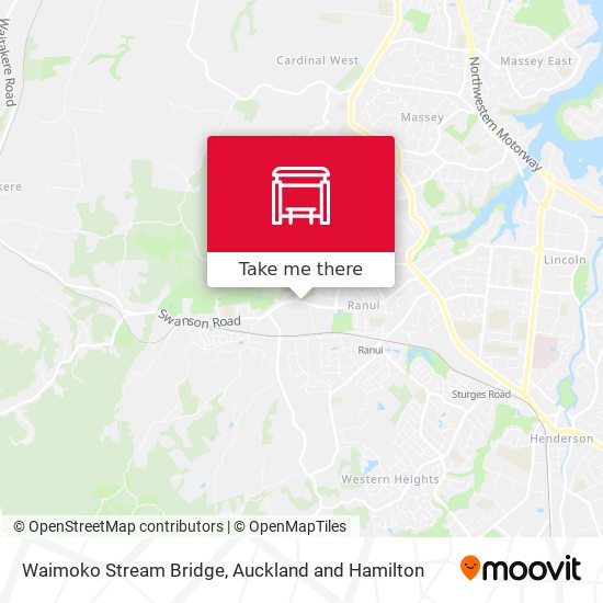Waimoko Stream Bridge map