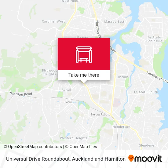 Universal Drive Roundabout map