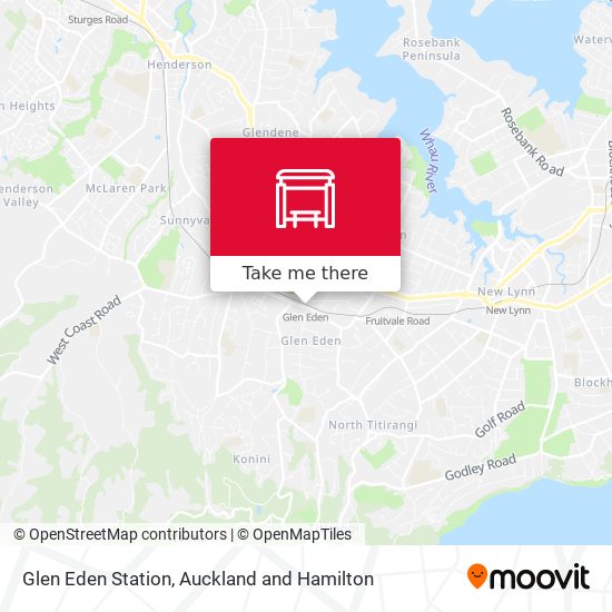 Glen Eden Station map