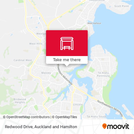 Redwood Drive map