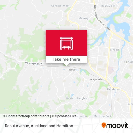 Ranui Avenue map