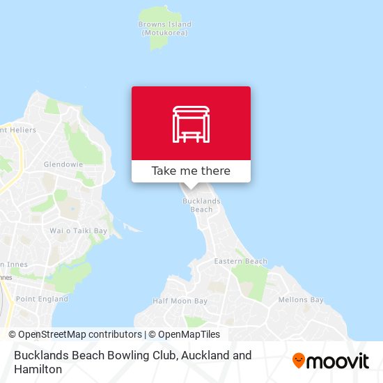 Bucklands Beach Bowling Club map