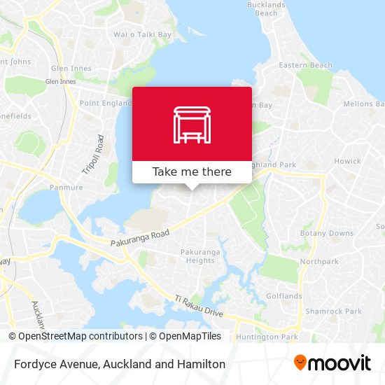 Fordyce Avenue map