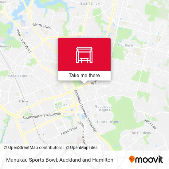Manukau Sports Bowl map