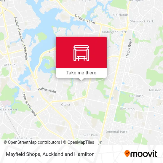 Mayfield Shops map