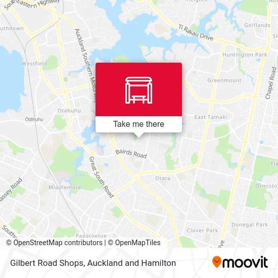 Gilbert Road Shops map