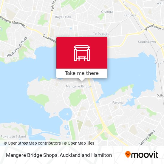 Mangere Bridge Shops map